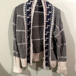 Grey sweater, cardigan